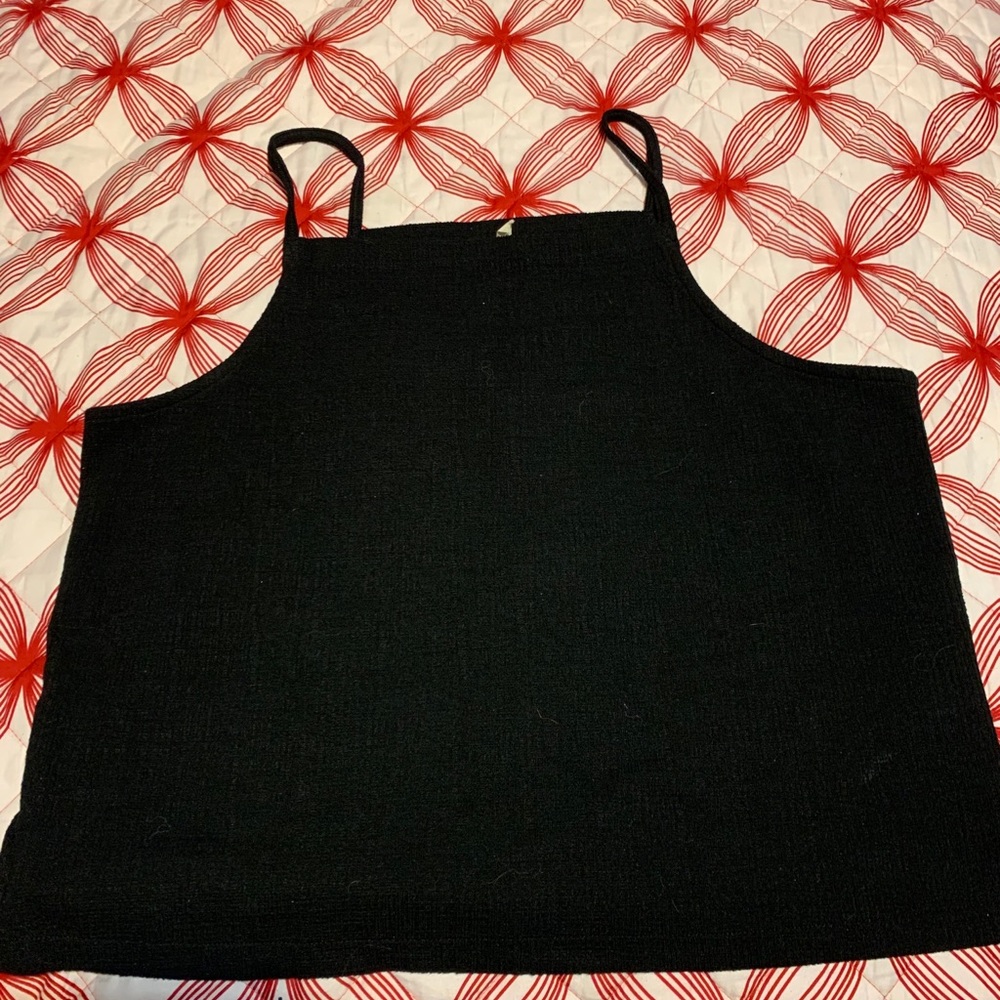 Madewell Black Apron Tank Top